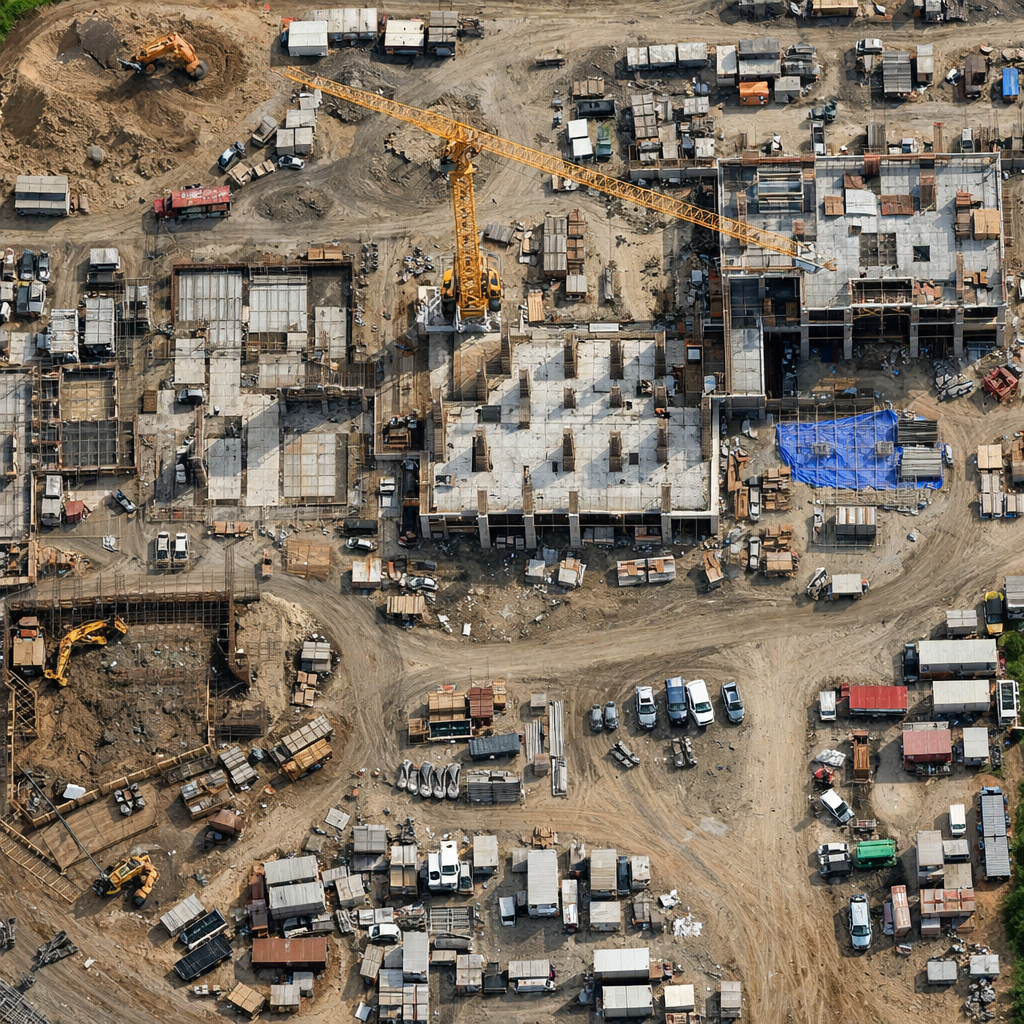 Aerial Construction Site Orthomosaic